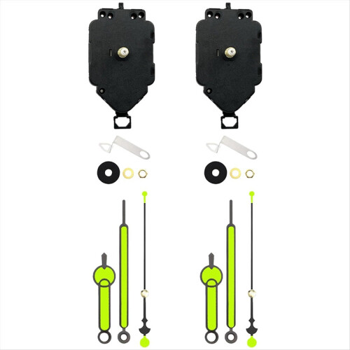 2 Set Quartz Clock Movement Kit Oscillating + Pointer Repair Parts Replacement B 1