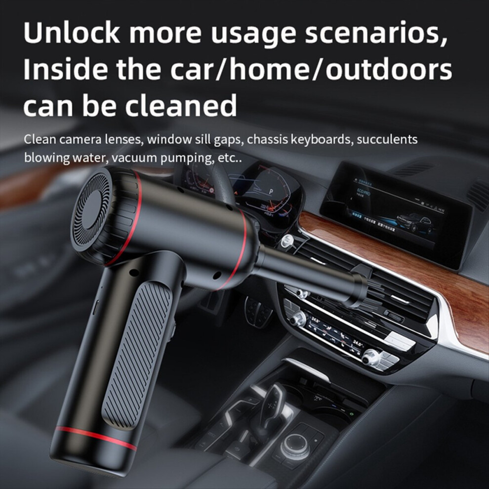 Compressed Air Duster Portable Cordless Blower Computer Cleaning for PC Keyboard Car Crumbs, Blowing Dust-image-OPC-PMGQ59W-NEW