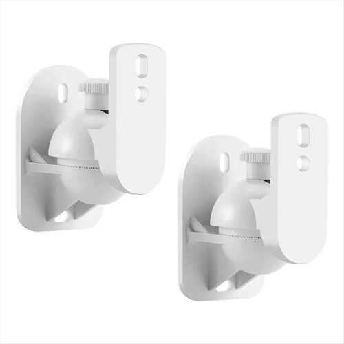 2PCS Universal Speaker Wall Mount Bracket Ceiling Stand Clamp with Adjustable Swivel and Tilt Angle Rotation