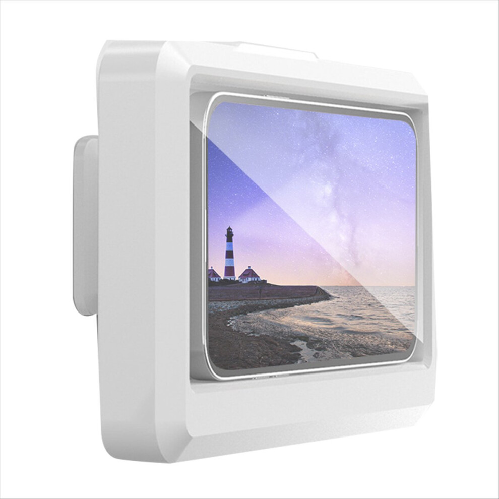 Saudism Bathroom Mobile Phone Holder Waterproof Touchable Case Wall Mounted Kitchen Toilet Smartphone Storage Box Stand