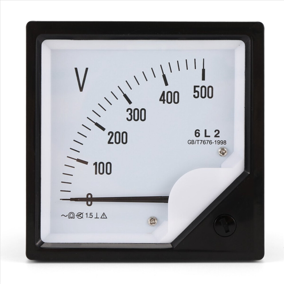 6L2 Voltmeter Ac 500V Pointer Type Voltage Meter Mechanical Header 4853808691026