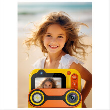 Waterproof Child Camera Underwater 3 Meters Before and After Dual Swimming Outdoor,Blue