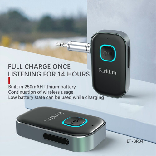 AUX Car Bluetooth Receiver 5.0 Converter Portable Adapter 3.5mm Audio Transmitter 2