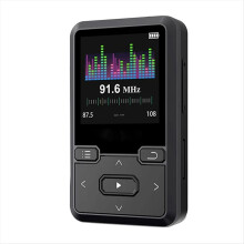 Protable Music Player Pedometer FM Back Clip Sports MP3 HiFi Lossless Sound BT5.0 1.44 Inch Player-32G