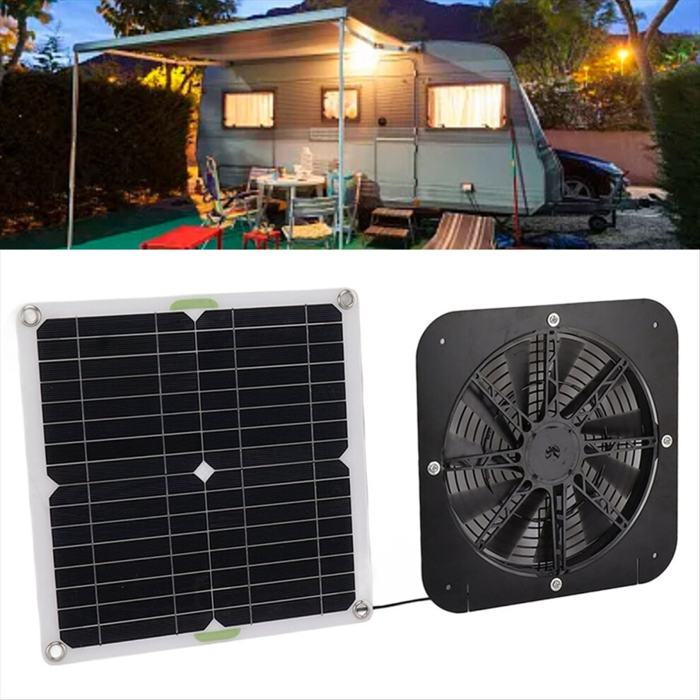 Mono-Polycrystalline Solar Panel with 13.5 Inches Exhaust Fan Bracket Photovoltaic Ventilation Cooling-image-OPC-PMGQ897-NEW