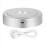 Round Stand Led Rotating Display Base for Crystals Lighted 8 Light Modes Pedestals(Silver) 1