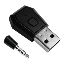 Wireless Adapter Usb Dongle Portable Headphone Dongle for Game Machine, 2.4GHz USB Audio Dongle, PS4 PS5 Switch
