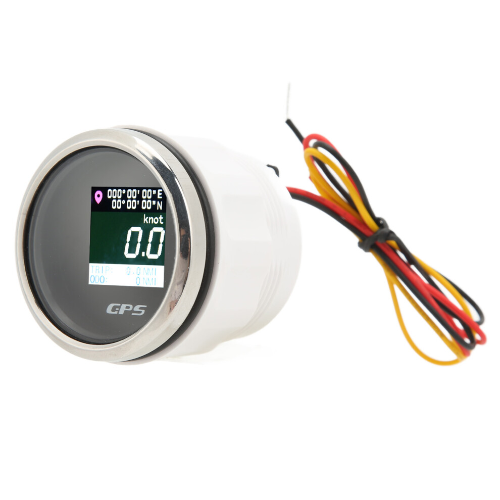 52Mm Gps Speedometer Odometer Lcd Display For Rv Boat Marine Vehicles Black/Silver 9311356215682