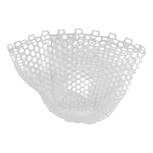 Foldable Rubber Fly Fishing Net 47cm Depth, White Landing Bag 1