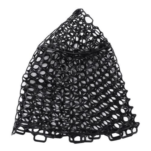 32cm Deep Black Rubber Fly Fishing Netbag - Safe & Durable Design 2