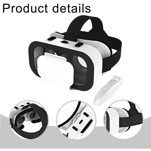 Smartphone VR Glasses Compatible With iPhone And Android, Customizable And Adjustable Lenses For Comfort 1