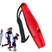 Electric Whistle 3 Levels Tone And Volume, Loud Portable Hand Whistle For Referee Trainers, Dog Training Red