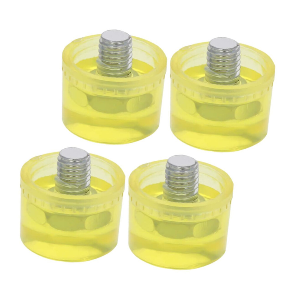 Rubber Mallet Tips 4 Pack Replacement Striking Heads For Woodworking And Tool Maintenance Durable Rubber Hammer Heads 9354506563394