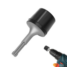 Vibrating Rubber Hammer Round Shank, Vibration-Damping Material Drilling Hammer With Flat Mounting Heads For Tile Laying
