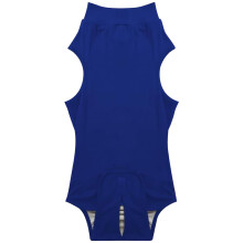Dog Surgery Recovery Suit Anti Lick Soft Breathable Washable Flexible Blue Surgical Onesie For Dogs Small