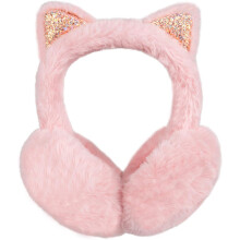 (Pink) ZSY Cute Animal - Themed Fur Ear Muffs for Winter - Warm Outdoor Ear Covers with Headband