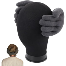 (Gray) ZSY Artistic Hand-Shaped Ear Muffs - Unique Funny Finger Design, Warm Winter Outdoor Ear Covers for Men & Women