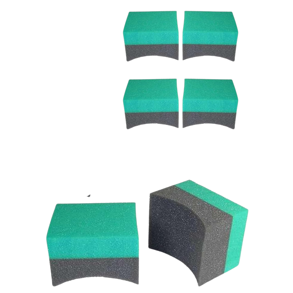 (6Pcs) Zsy 6 Pack Tire Dressing Applicator, Durable & Reusable, Contoured For Car Wheels' Tire Shine & Dressing 7059941725438
