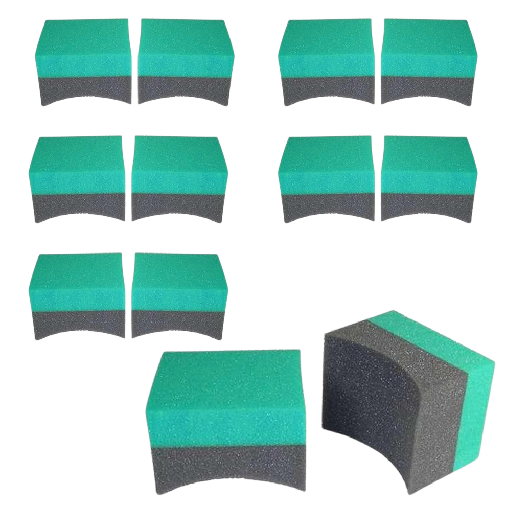 (12Pcs) Zsy 6 Pack Tire Dressing Applicator, Durable & Reusable, Contoured For Car Wheels' Tire Shine & Dressing 7059941725445