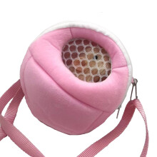 (Pink) ZSY Portable Pet Carrier with Comfortable Straps, Lightweight Travel Pouch for Small Animals and Dwarf Hamsters,Blue.