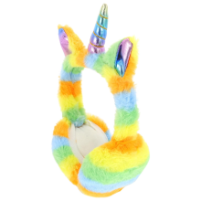 ZSY Unique Folding Plush Unicorn Earmuffs - Furry Winter Ear Covers