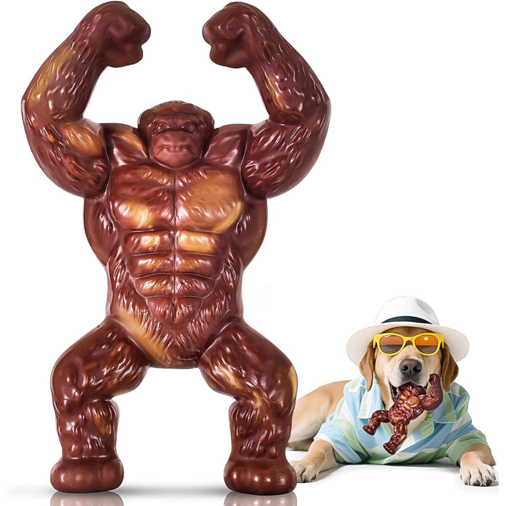 ZSY Indestructible Beef - Flavored Dog Bone Extreme Tough Toy for Medium/Large Aggressive Chewers - Perfect Dog Gift