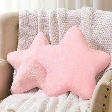 ZSY 2 Pcs 15.7 Inch Pink Star Pillow, Cute 3D Plush Star Cushion, Aesthetic Soft Throw Pillow for Room Decoration, Bedroom & Sofa Chair Decor, Perfect