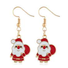 ZSY Christmas Earrings for Women, Santa Claus Pendant Earrings & Stud Earrings, Festive Holiday Jewelry for Party Gatherings