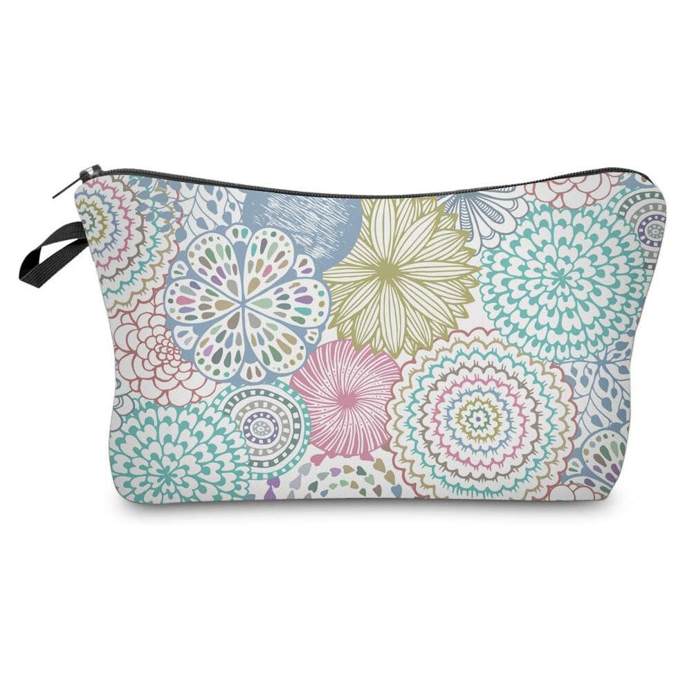 ZSY Ladies' waterproof cosmetic bag and mandala flower design - spacious cosmetic bag and toiletries, ideal travel accessories, perfect choice for her