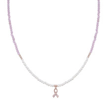 Collar Luxenter de Plata de Ley 925 con Perla Blanca acabado en oro rosa de 18K - Kael