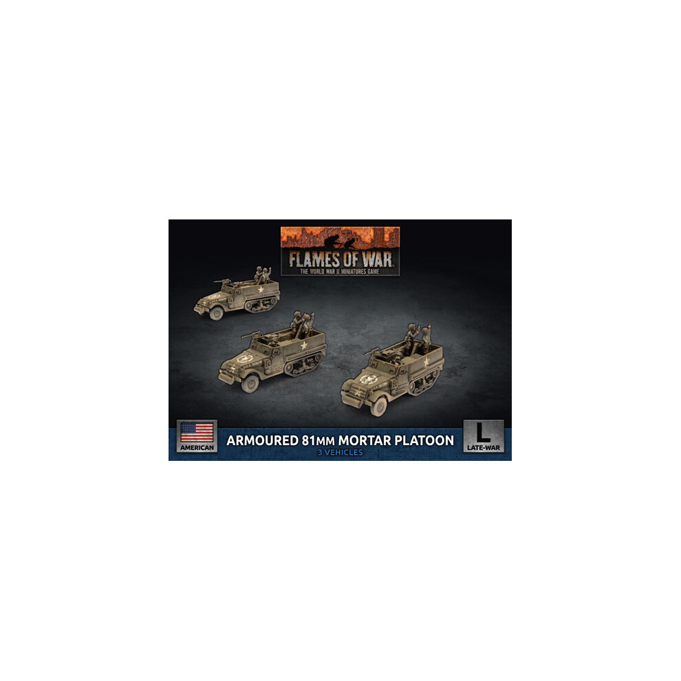 Photos - Board Game Flames of War: M4 81mm Armored Mortar Platoon (x3) - Tabletop Miniatures Wargame UBX78