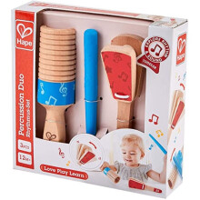 Jouet en bois - HAPE - Duo de percussion - Jeux premier âge - Jeux d'éveil - Jouets musicaux