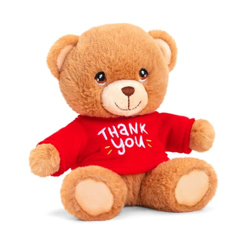 Keel 15cm Keeleco Thank You Bear - Plush Soft Toy