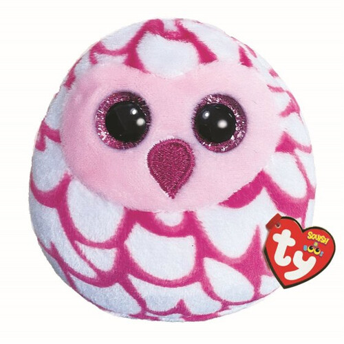 Ty TY Pinky Owl - Squish-A-Boo - Mini