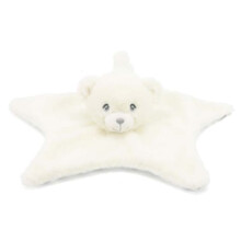 32cm Keeleco Baby White and Grey Bear Blanket