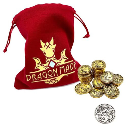 Asmodee Flamecraft - Metal Coins - Board Game
