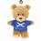 Keel 10cm Keeleco Scotland Bear Keyclip - Plush Soft Toy 1