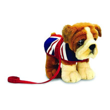 30cm Keeleco Bulldog with Union Jack Coat - Plush Soft Toy
