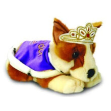 30cm Keeleco Corgi with Cape & Crown