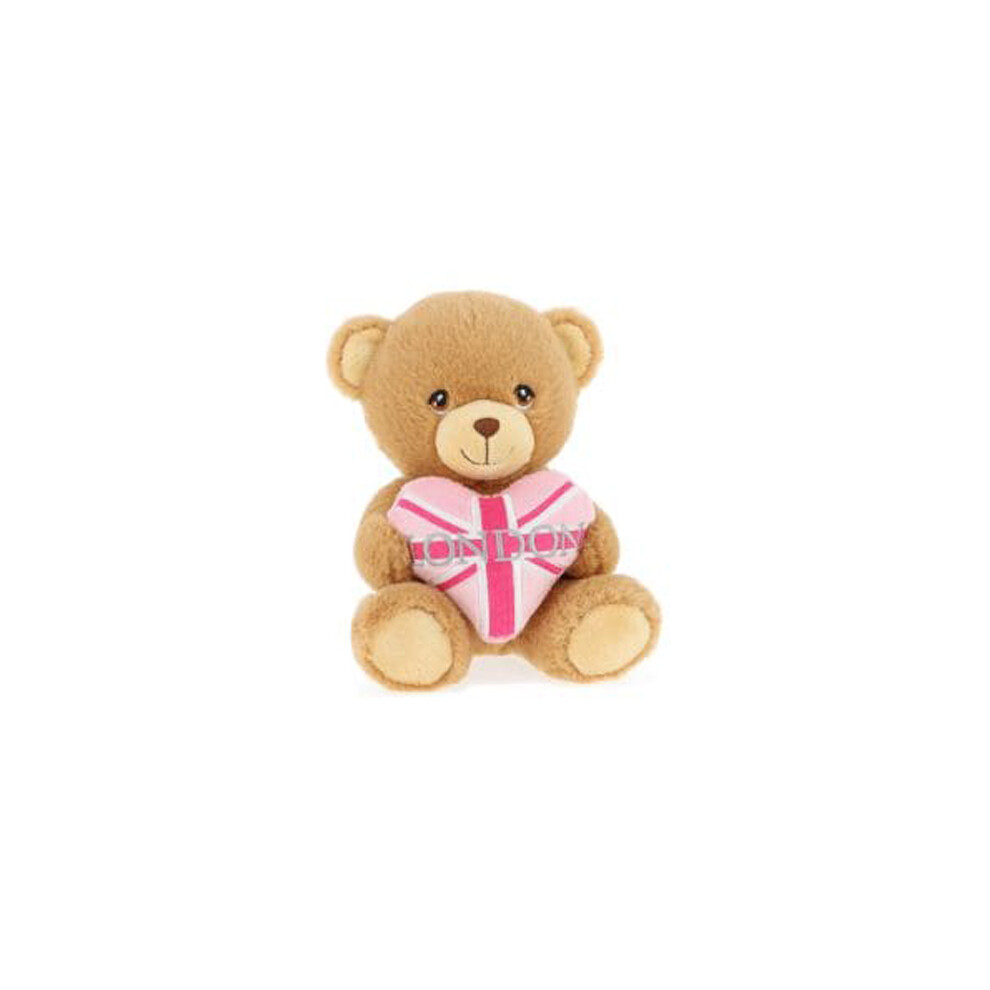 Keel 20Cm Keeleco London Heart Bear Pink