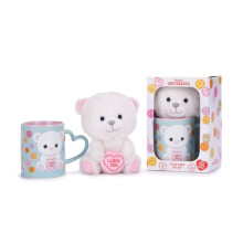 Love Hearts I Love You Bear Mug And Plush Set - Plush Soft Toy