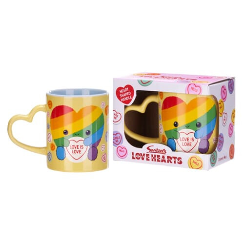 Posh Paws 11oz Love Hearts Rainbow Heart Mug