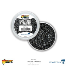 Battlefields & Basing: Fine Coal (180ml) - Tabletop Miniatures Wargame