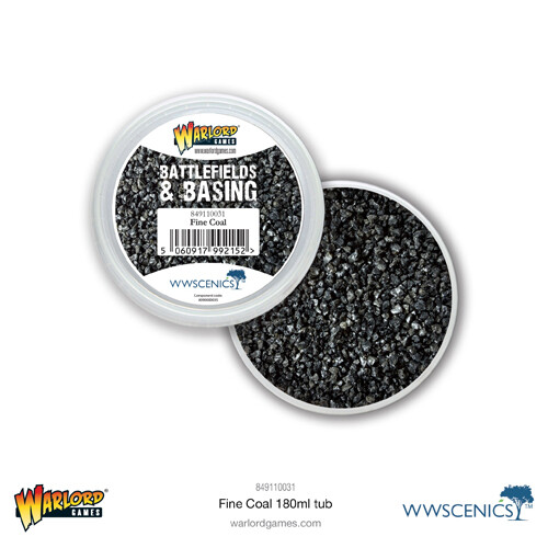 Battlefields & Basing: Fine Coal (180ml) - Tabletop Miniatures Wargame