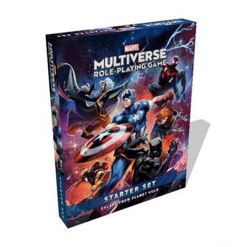 Asmodee Marvel Multiverse RPG: Ontsnapping van Planeet Hulk Starter Set - Actievolle Superhelden Rollenspel