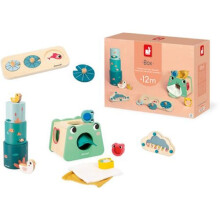 Doos Baby Spellen 1 Jaar - 4 Geschikte Ontwikkelingsspeelgoed - Sensorisch Spel voor Baby - Vorm voor de Ontwikkeling van de Pasgeborene