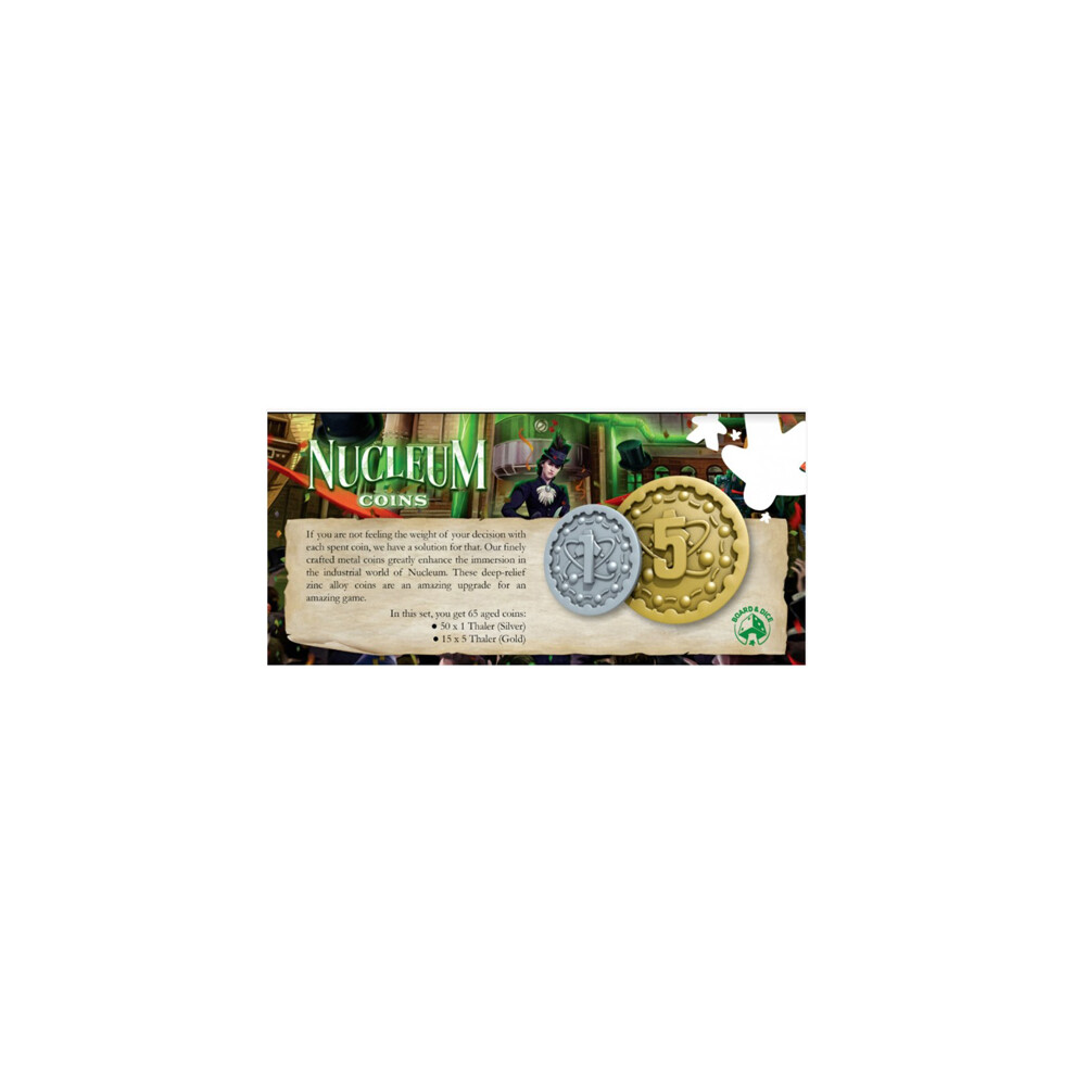 Asmodee Nucleum: Metal Coins - Board Game