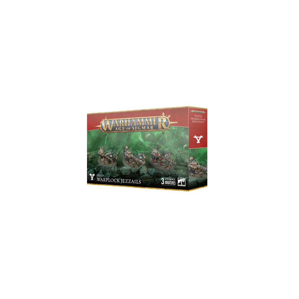 Games Workshop Warhammer: Age Of Sigmar - Skaven - Warplock Jezzails - Tabletop Miniatures Wargame