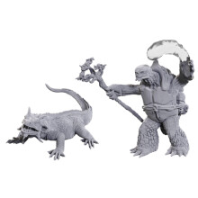 D&D Nolzurs Marvelous Minis W24 Tortle Druid & Wild Shape Giant Lizard