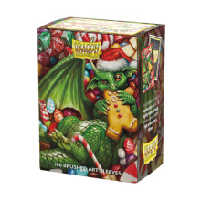 Dragon Shield - Brushed ART Sleeves (100) - Christmas Dragon 2024 - Board Game